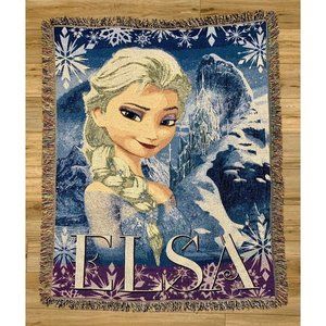 Disney Elsa Frozen Woven Throw Blanket 48 x 59 The Northwest Company Tapestry